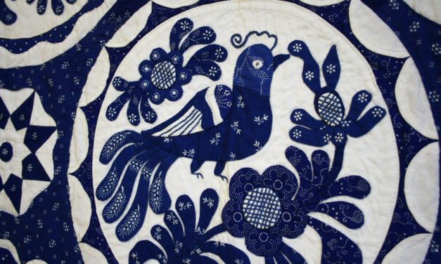 Gyönyörű magyar kékfestő quiltek