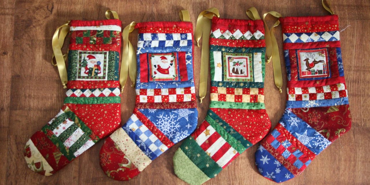 Seminol mintás karácsonyi zokni (Mikulás csizma)