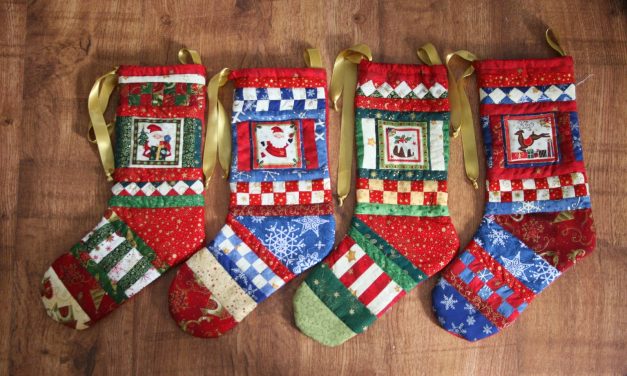 Seminol mintás karácsonyi zokni (Mikulás csizma)