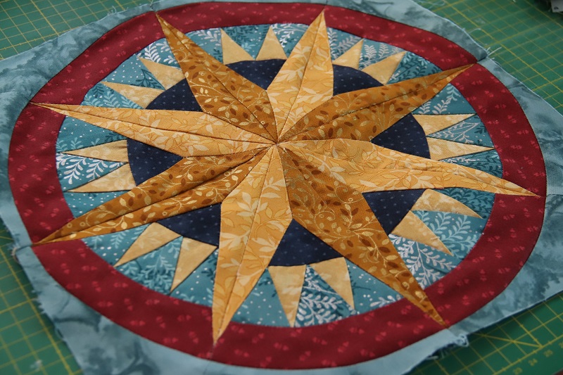 Iránytű patchwork kabát -kabát összeállítása